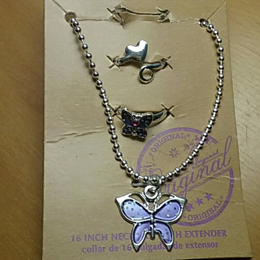 Kids necklace and rings